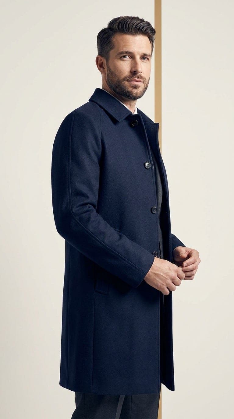 The Minimalist Single-Breasted Overcoat