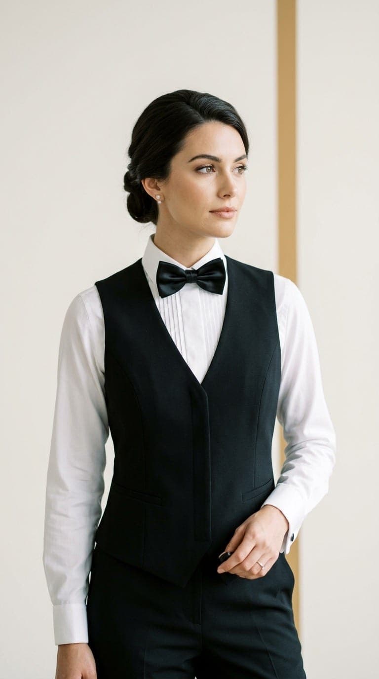 The Minimalist Hidden-Placket Tuxedo Vest
