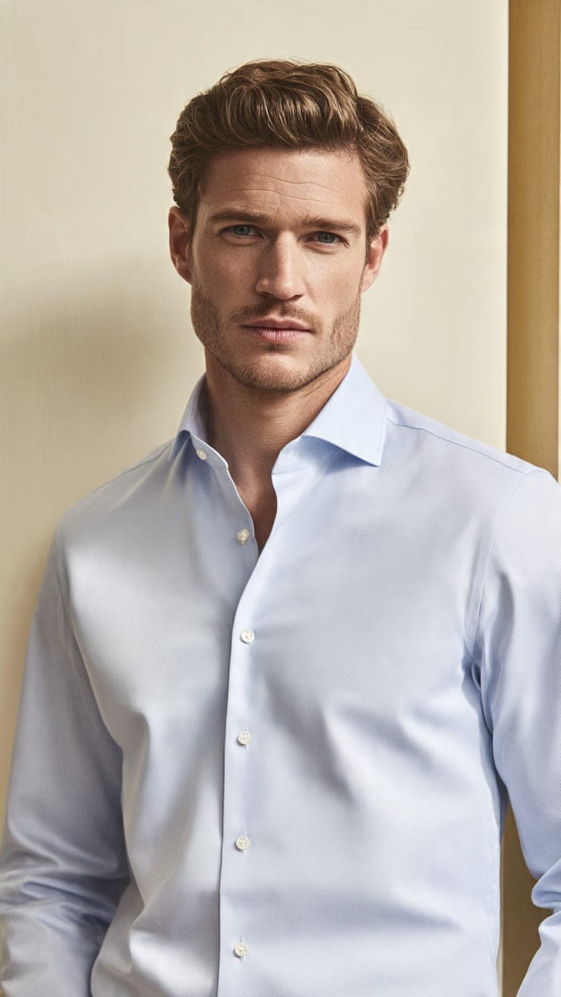 Regular collar shirt