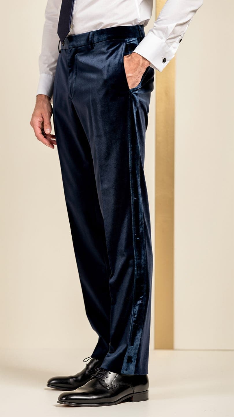 The Velvet-Trimmed Dinner Trouser