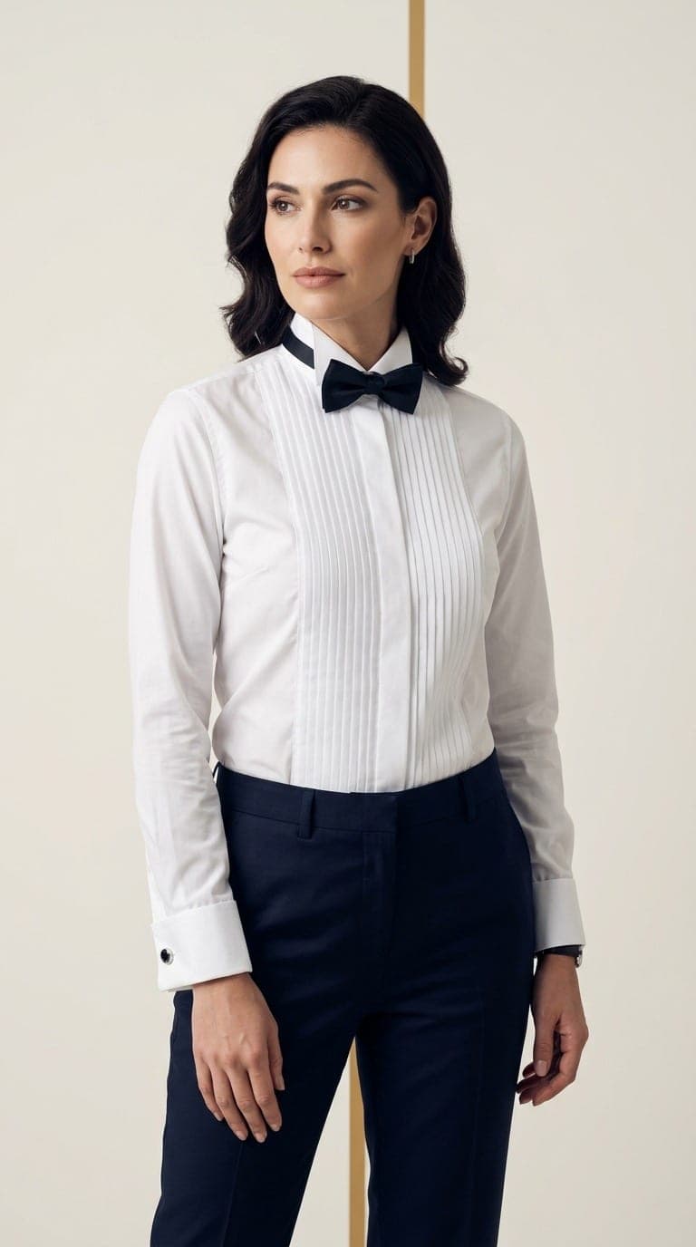 The Classic Pleated Tuxedo Shirt