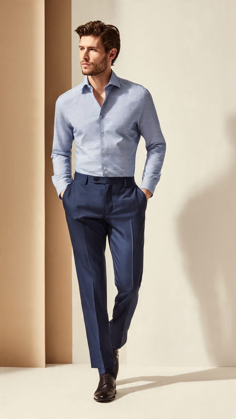Slim Cuffed Trousers