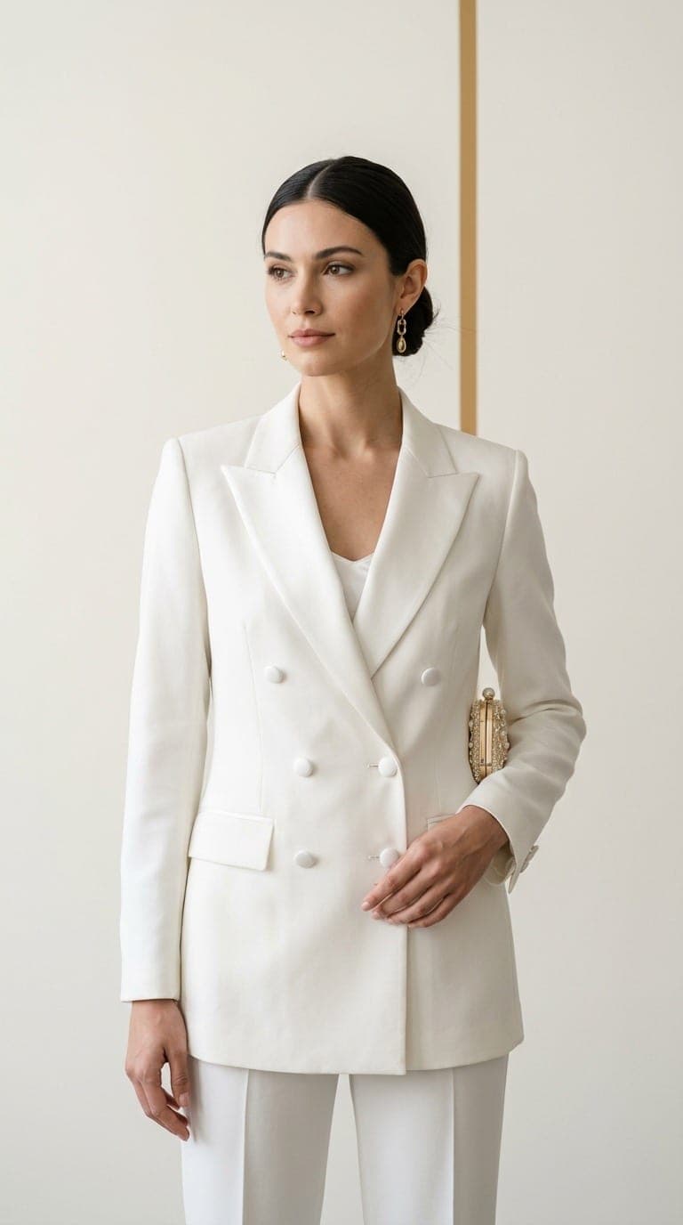 The Double-Breasted Bridal Tuxedo Jacket