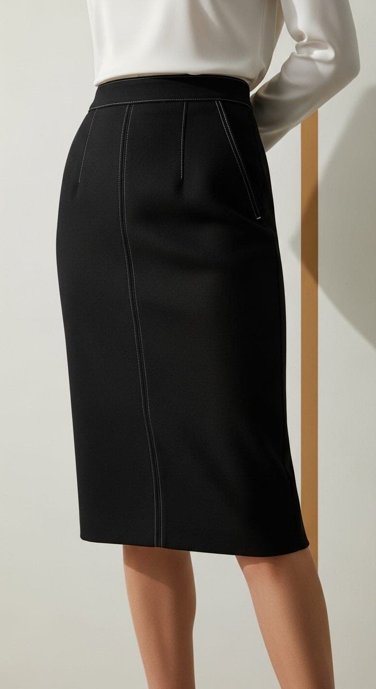 The Tailored Pencil Skirt