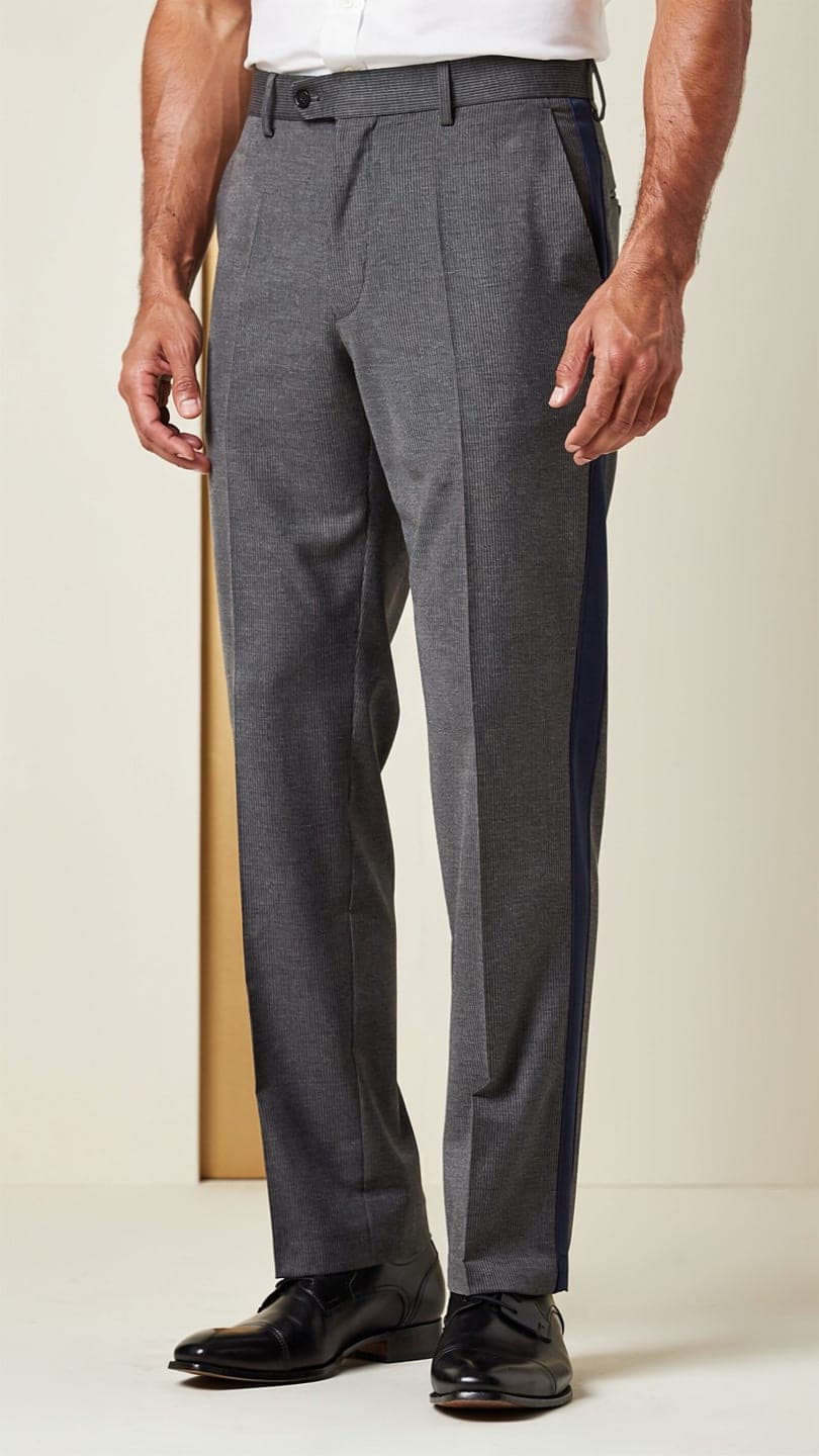 The Grosgrain Broad-Stripe Trouser