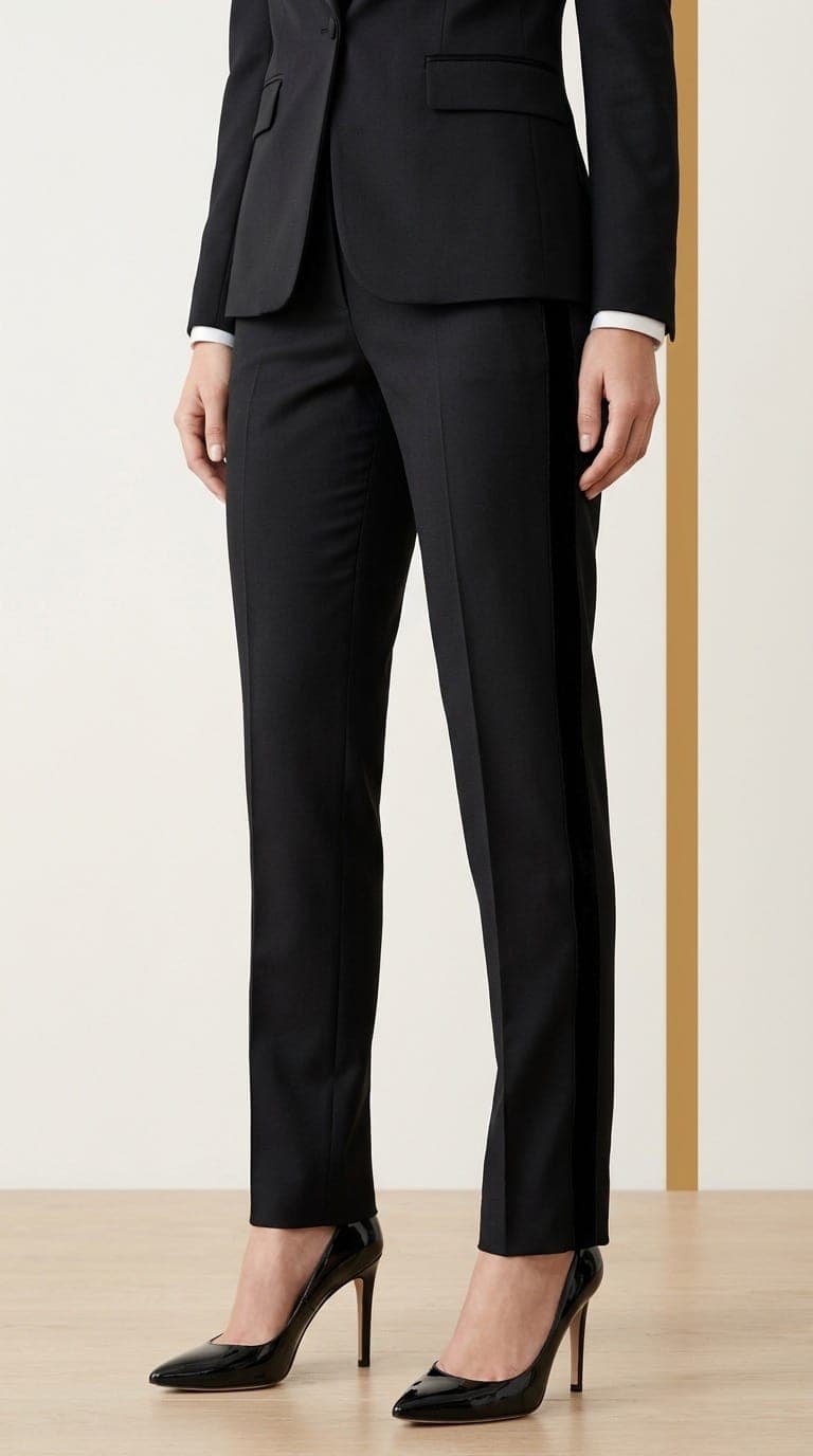 The Velvet-Accented Tuxedo Pant