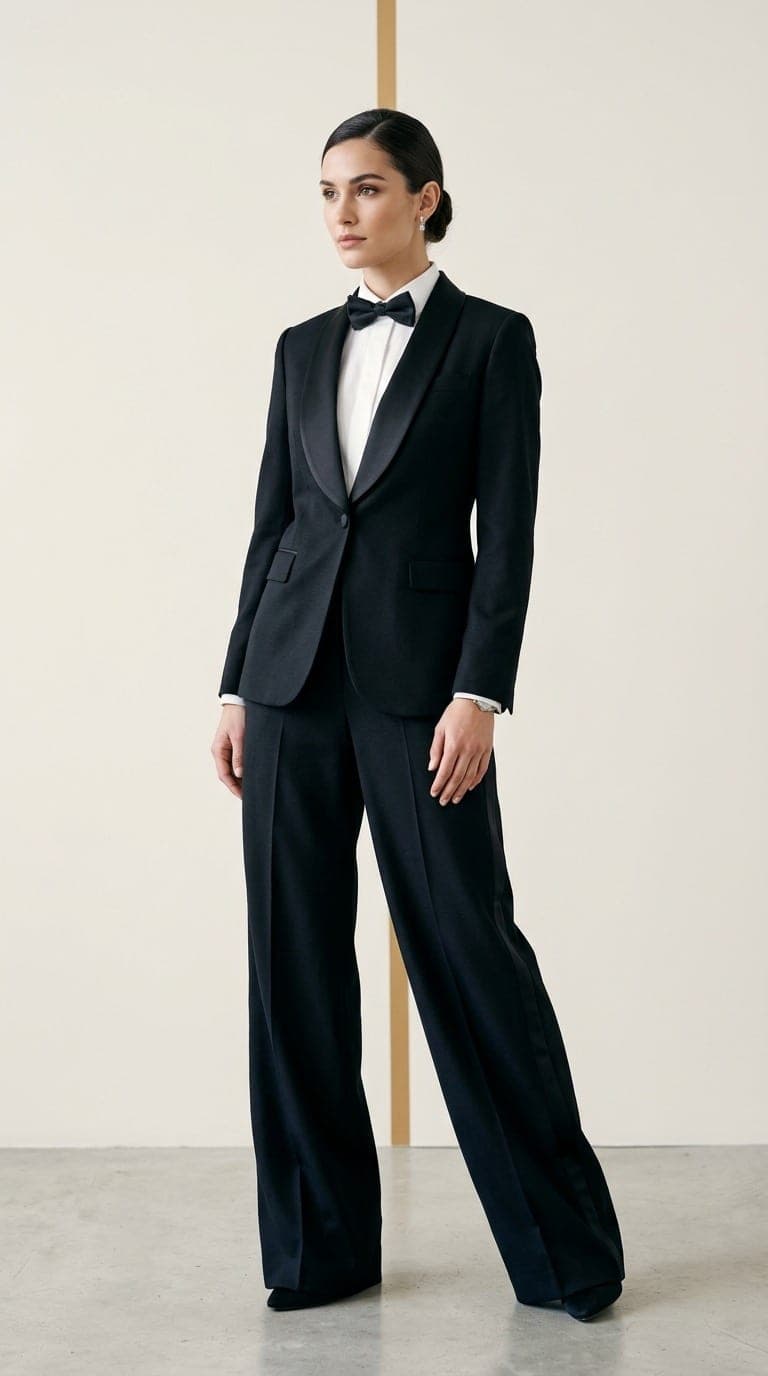 The Shawl-Lapel Tuxedo Pant Suit (2-Piece)