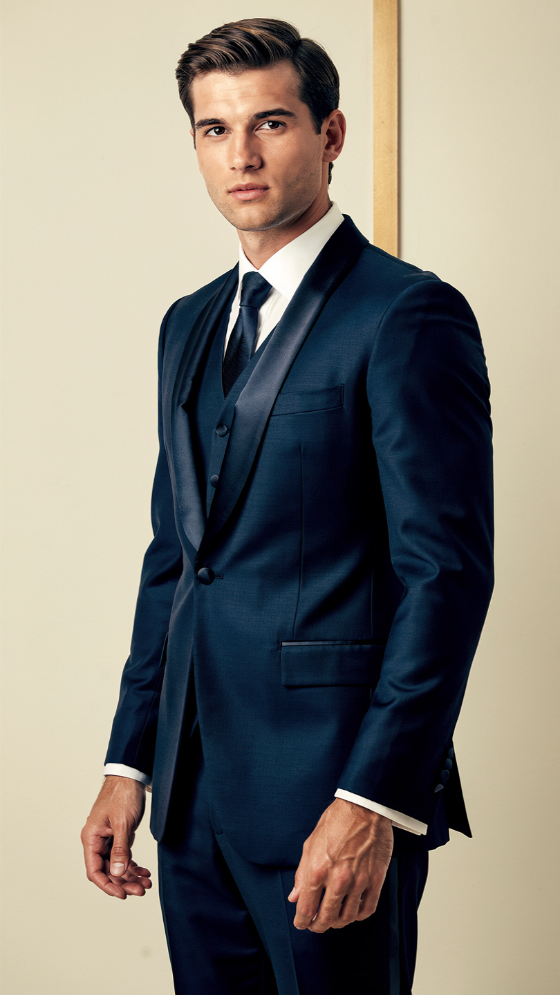 The Heritage 3-Piece Peak-Lapel Tuxedo
