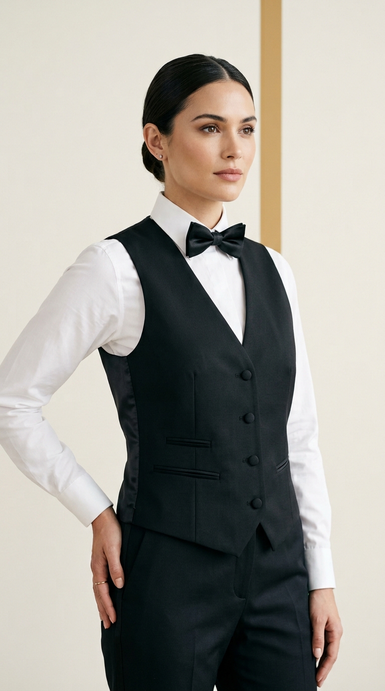 The Full-Satin Back Tuxedo Vest
