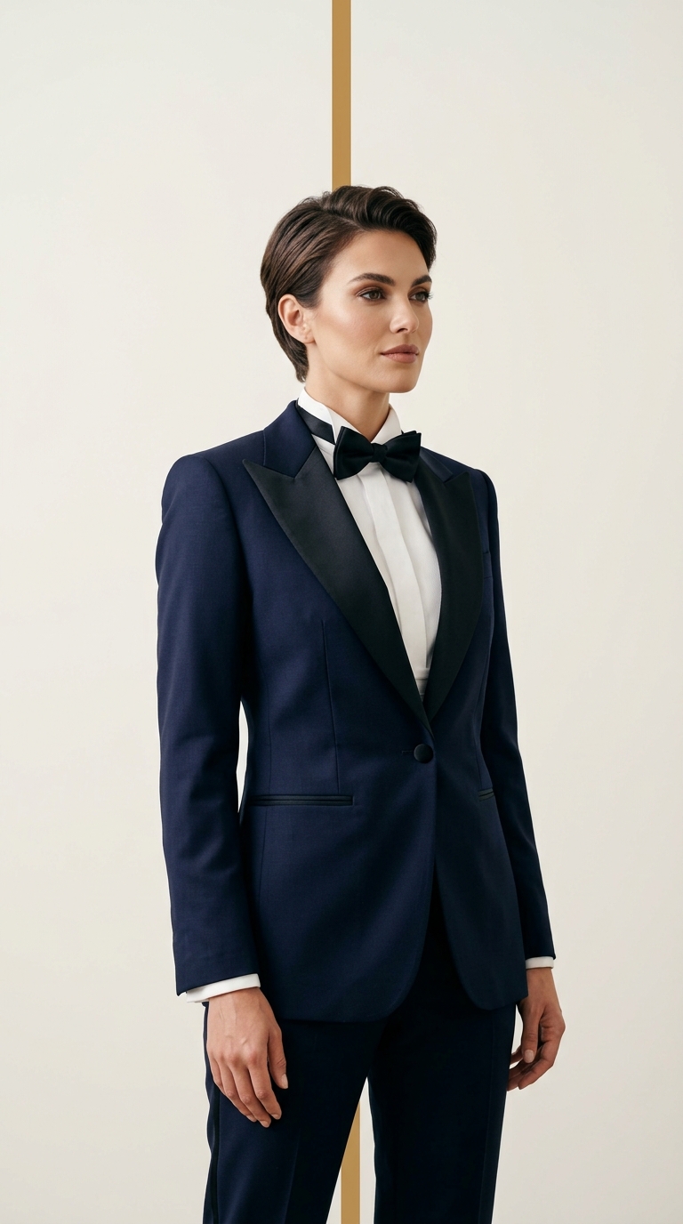 The Sharp Peak-Lapel Tuxedo Jacket
